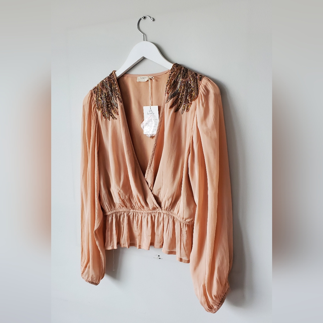 Louizon Airbag Nude Blouse